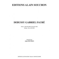 Partition DEBUSSY GABRIEL FAURÉ Alain Souchon