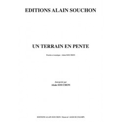 Partition UN TERRAIN EN PENTE Alain Souchon
