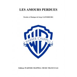 Sheet music LES AMOURS PERDUES Serge GAINSBOURG