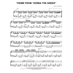 Sheet music THEME FROM ZORBA THE GREEK Mikis Theodorakis