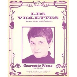 Partition LES VIOLETTES Georgette Plana