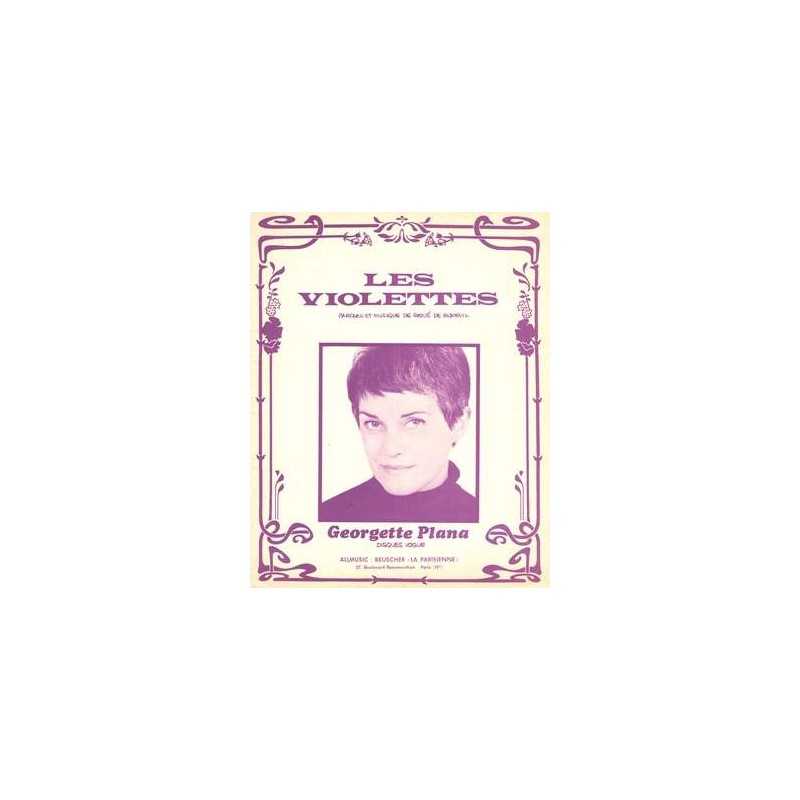 Partition LES VIOLETTES Georgette Plana