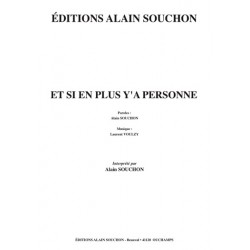 Partition ET SI EN PLUS Y'A PERSONNE Alain Souchon