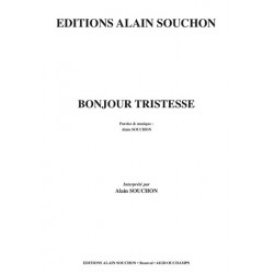 Partition BONJOUR TRISTESSE Alain Souchon