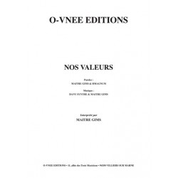 Partition NOS VALEURS MAITRE GIMS