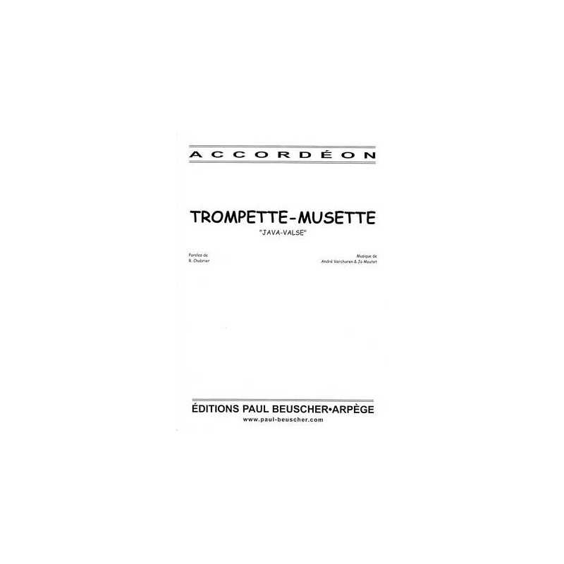 Sheet music TROMPETTE MUSETTE André VERCHUREN