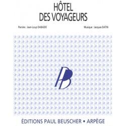 Sheet music HÔTEL DES VOYAGEURS Serge Reggiani pdf