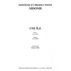 Sheet music UNE ÎLE Serge LAMA