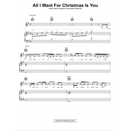ALL I WANT FOR CHRISTMAS IS YOU