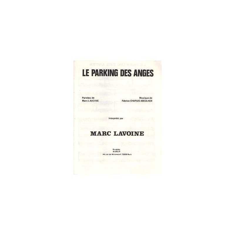 Partition LE PARKING DES ANGES Marc Lavoine