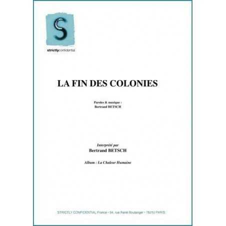 LA FIN DES COLONIES