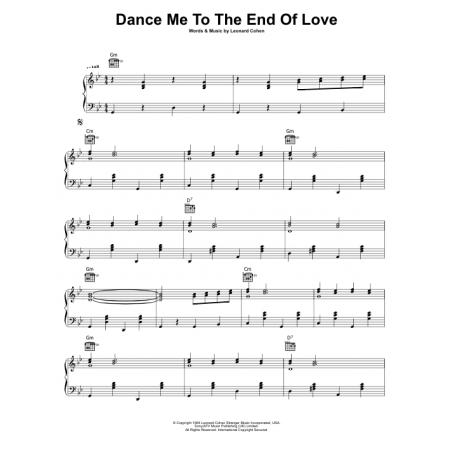DANCE ME TO THE END OF LOVE