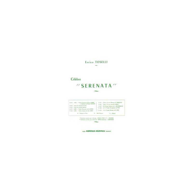 Sheet music SERENATA OP.6 Enrico Toselli