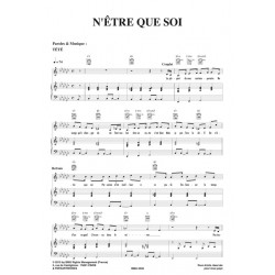 Sheet music N'ÊTRE QUE SOI Tété