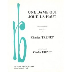 Sheet music UNE DAME QUI JOUE LA-HAUT (LA DAME AU PIANO) Charles Trenet