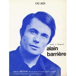 Sheet music OUAIS Alain Barrière