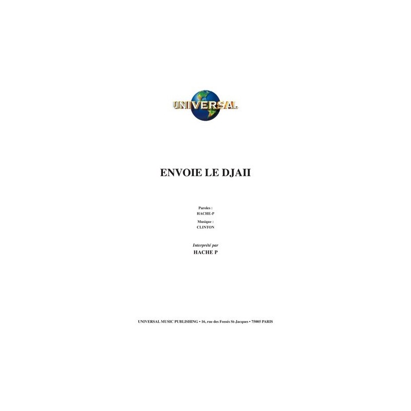 Partition ENVOIE LE DJAII HACHE-P
