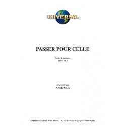 Partition PASSER POUR CELLE Anne SILA