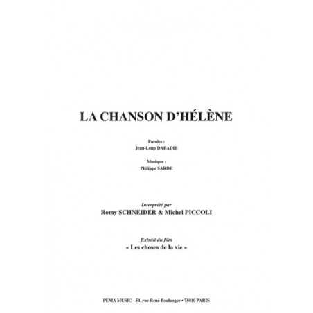 LA CHANSON D'HÉLÈNE