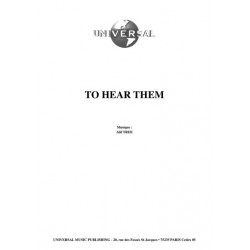 Sheet music TO HEAR THEM Alif Tree