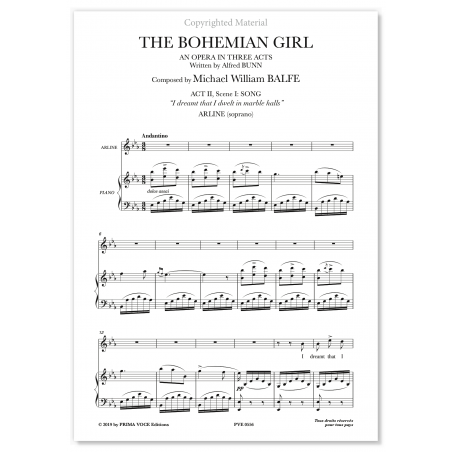 I DREAMT THAT I DWELT IN MARBLE HALLS (THE BOHEMIAN GIRL)