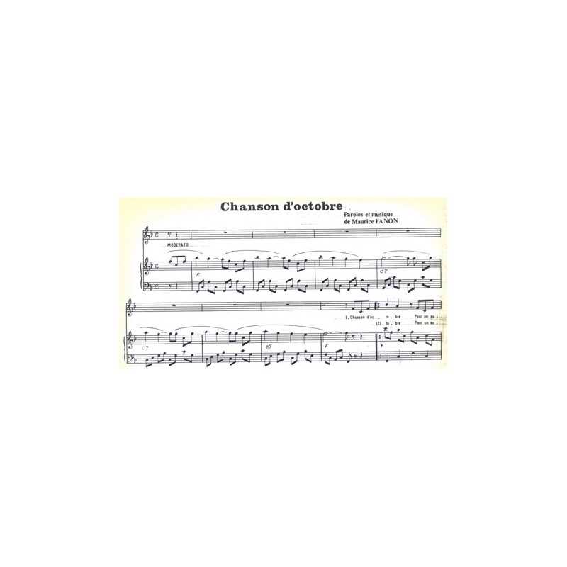 CHANSON D'OCTOBRE Maurice Fanon