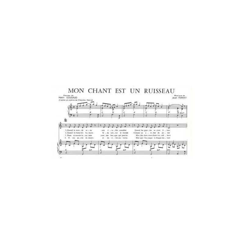 MON CHANT EST UN RUISSEAU Jean Ferrat