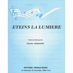 Partition ÉTEINS LA LUMIÈRE Charles Aznavour pdf