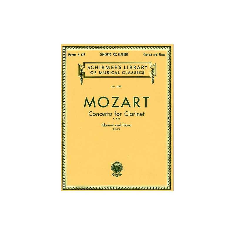 CONCERTO FOR CLARINET K.622 (clarinette/piano)