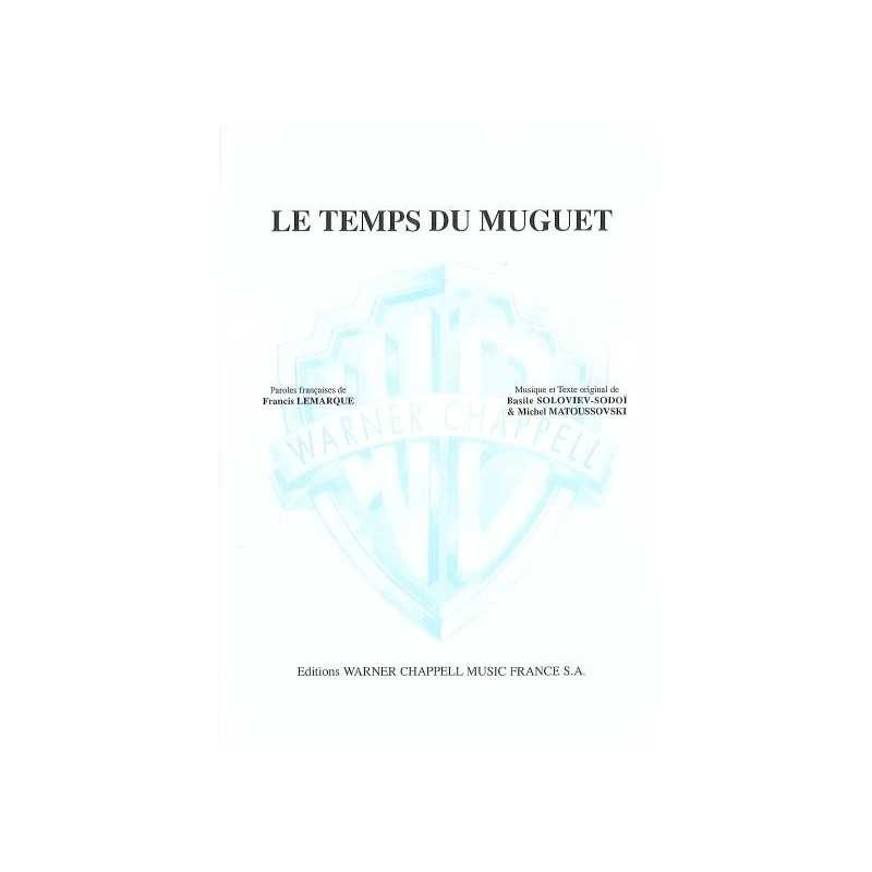 Sheet music LE TEMPS DU MUGUET Francis Lemarque