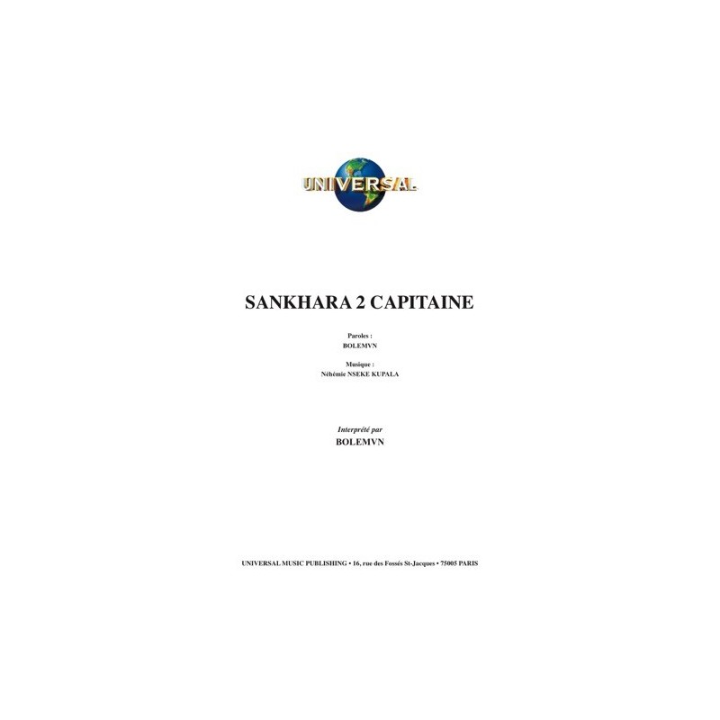 Partition SANKHARA 2 CAPITAINE BOLEMVN