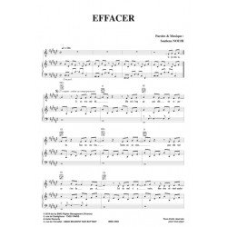 Sheet music EFFACER Souf