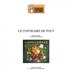 Partition LE CONTRAIRE DE TOUT LES OGRES DE BARBACK
