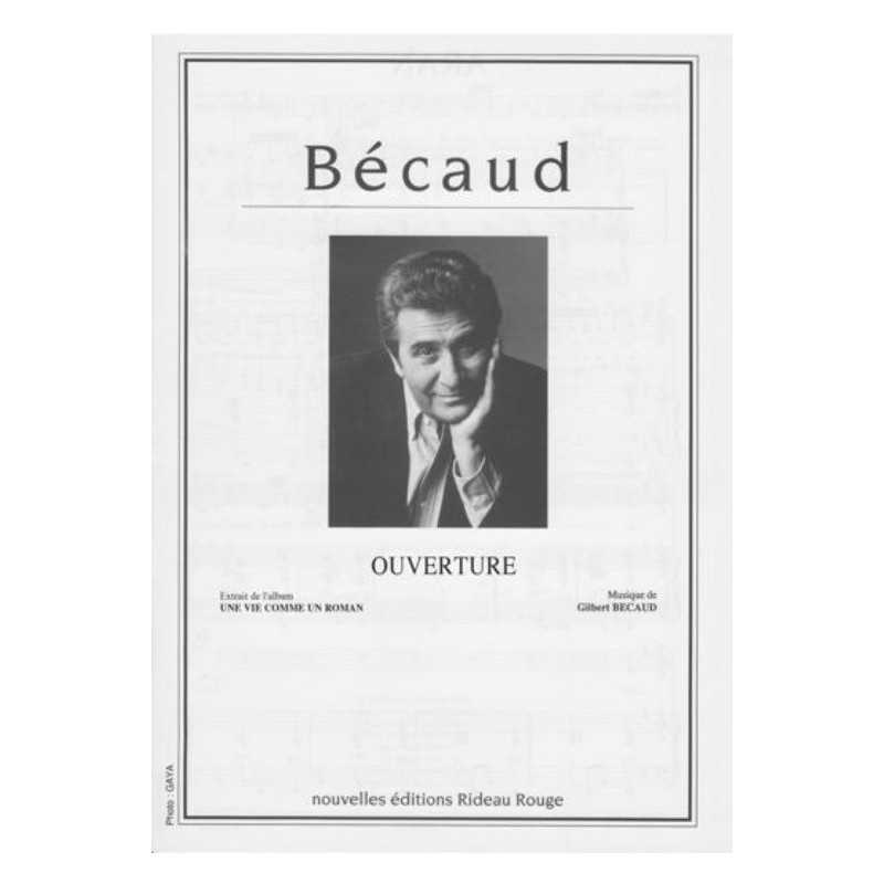 Partition OUVERTURE Gilbert BÉCAUD