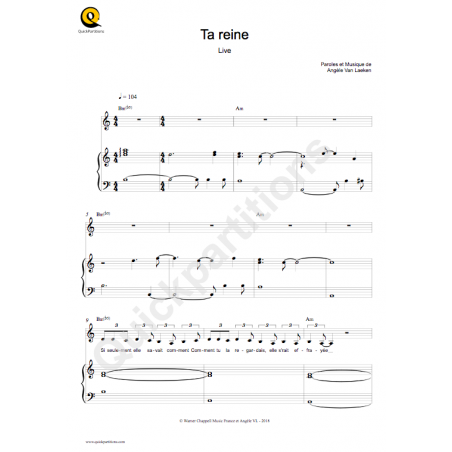 TA REINE (LIVE)