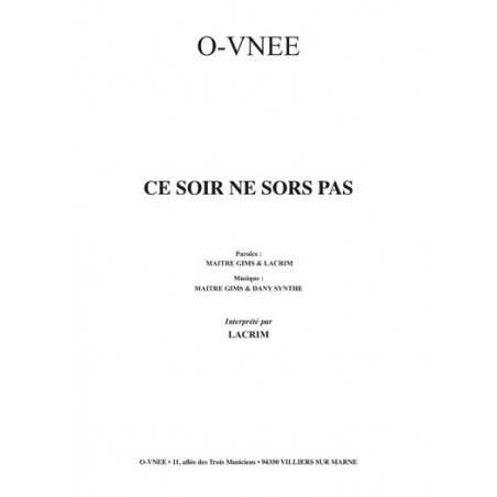 CE SOIR NE SORS PAS