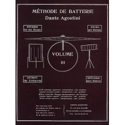 AGOSTINI METHODE DE BATTERIE VOL.III
