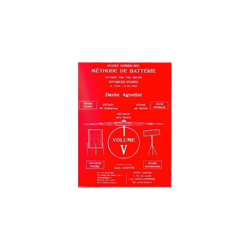 AGOSTINI METHODE DE BATTERIE VOL.V