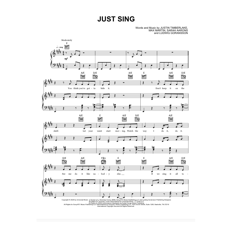 JUST SING