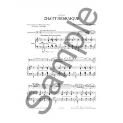 CHANT HÉBRAÏQUE POUR VIOLONCELLE ET PIANO