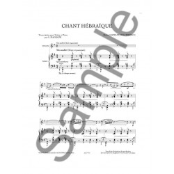 CHANT HÉBRAÏQUE POUR VIOLON ET PIANO