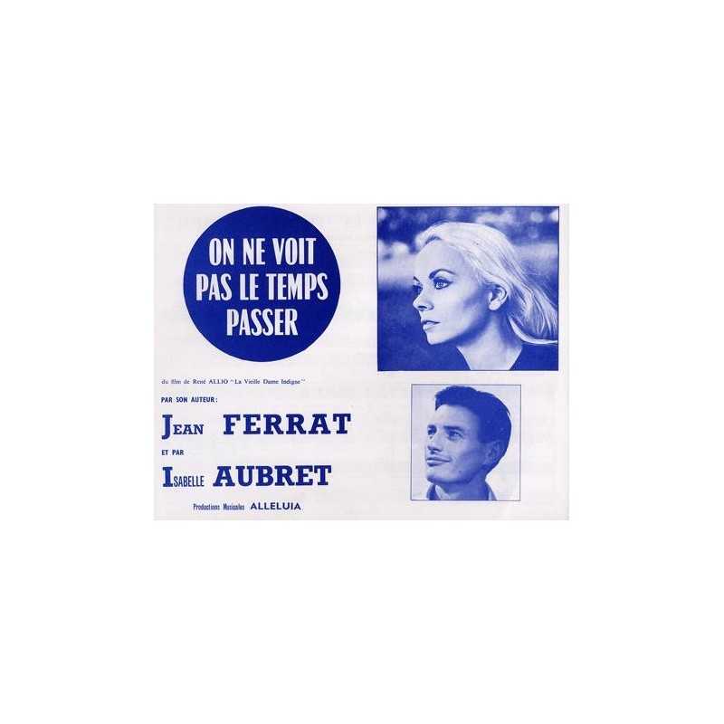 ON NE VOIT PAS LE TEMPS PASSER Jean FERRAT sheet music