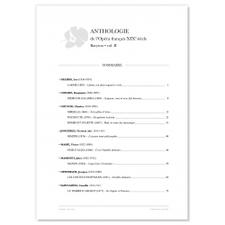 ANTHOLOGIE DE L'OPÉRA FRANÇAIS XIXE SIÈCLE BARYTON VOL.II