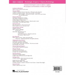 Sheet music RICORDI OPERA ANTHOLOGY