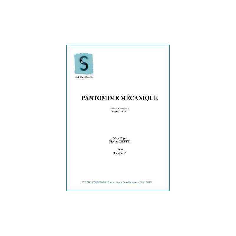 PANTOMIME MÉCANIQUE