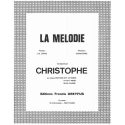 Partition LA MÉLODIE CHRISTOPHE