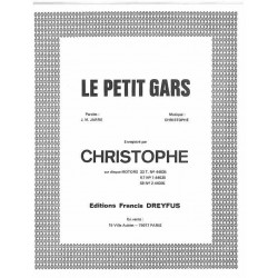 Partition LE PETIT GARS CHRISTOPHE
