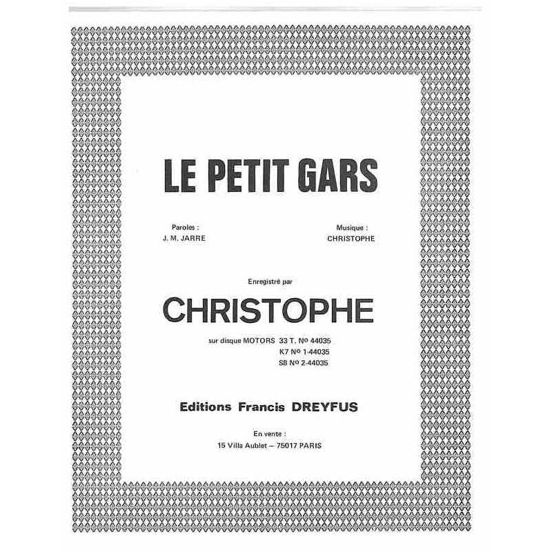 Partition LE PETIT GARS CHRISTOPHE