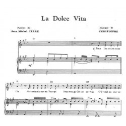 Sheet music LA DOLCE VITA CHRISTOPHE