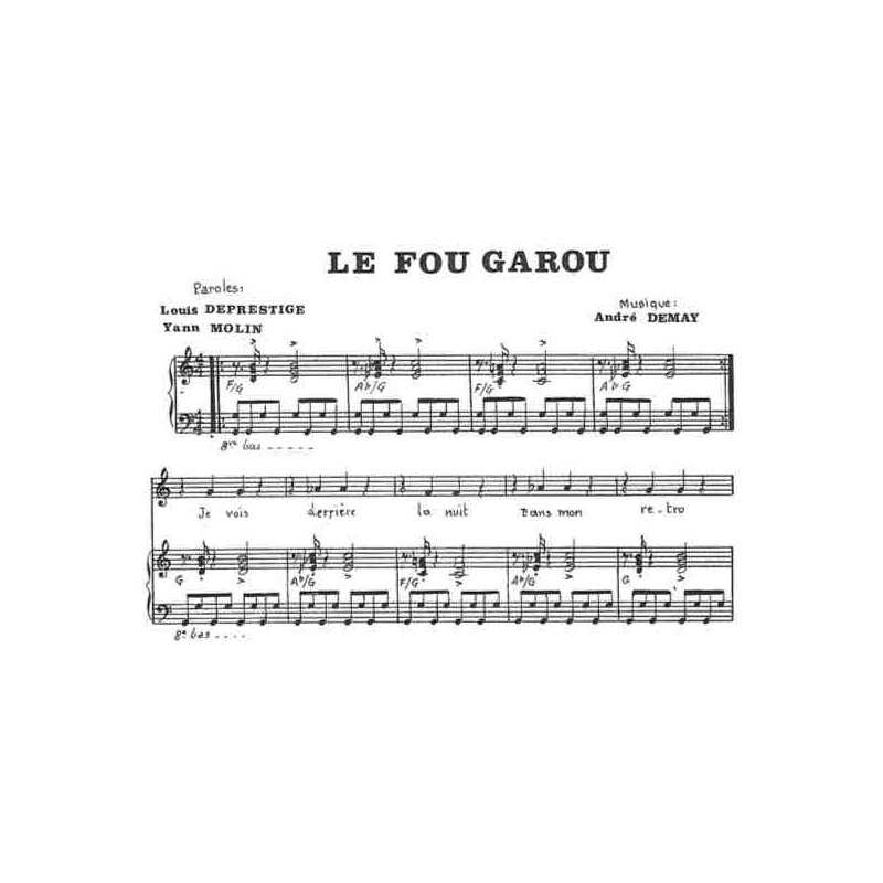 Partition LE FOU GAROU CHRISTOPHE